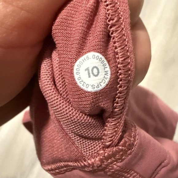 Lululemon Energy Bra High Neck Long Line Ribbed Sunset Size 10 - Picture 2 of 5